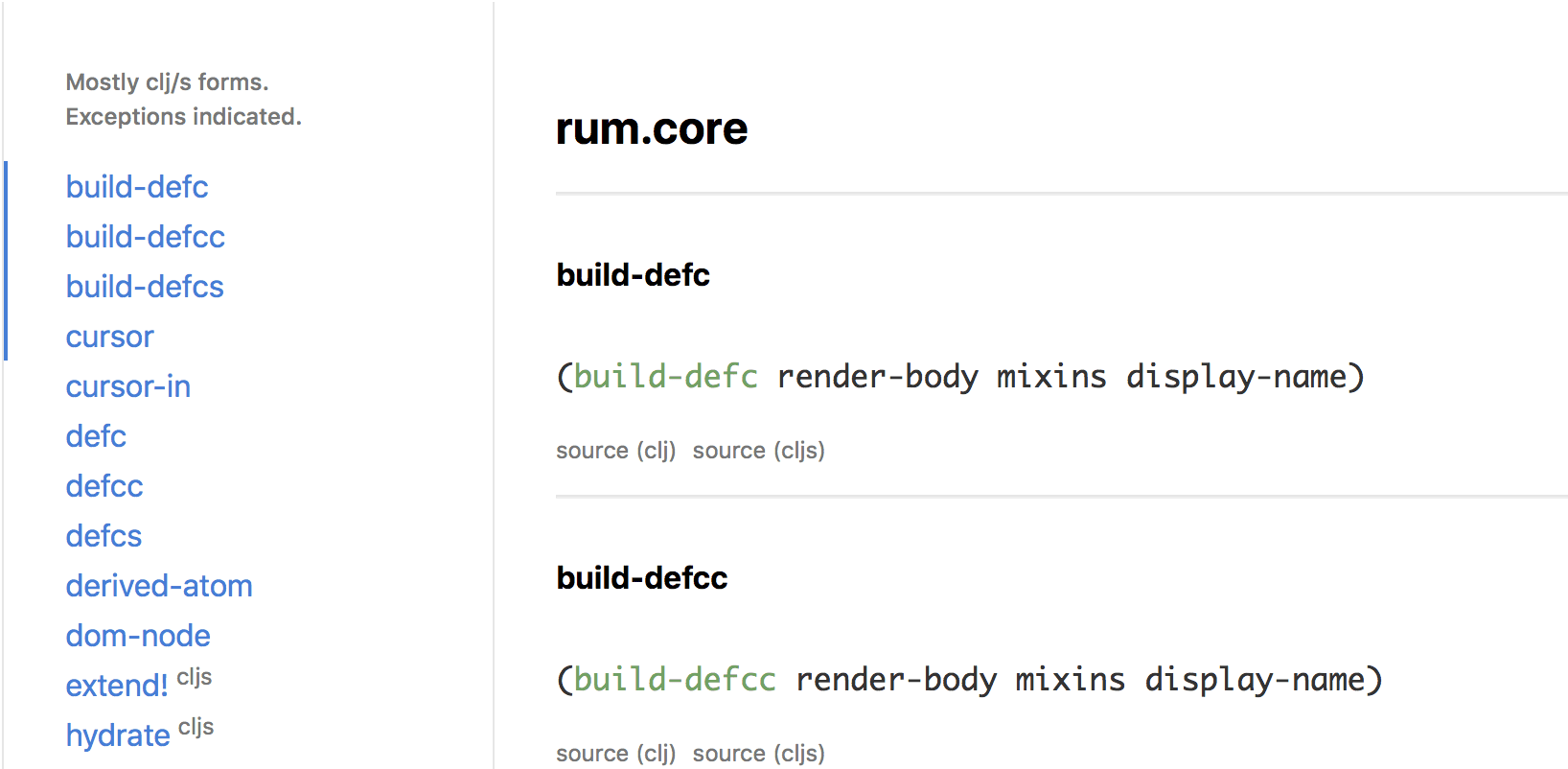 Example of platform aware documentation with rum.core